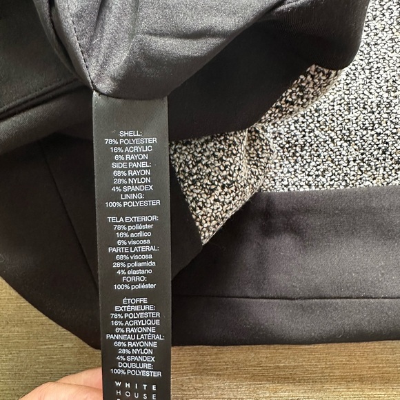 White House Black Market tweed Black brown Gray pencil Skirt - Picture 8 of 8